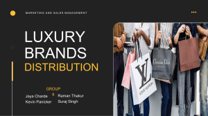 Group 8 Luxury Brands Distribution