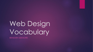 Web design vocab