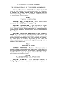 2011-NLRC-Rules-of-Procedure-as-amended