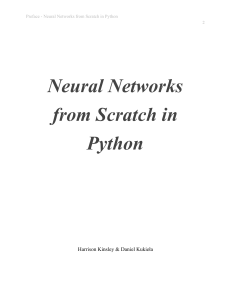 Neural Networks from Scratch