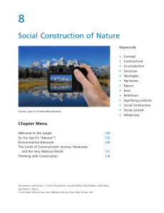 social construction of nature