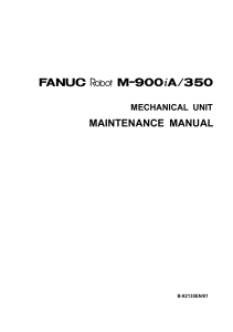 Fanuc R2000iA M900-350 Maintanance Manual