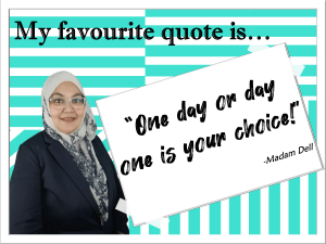 Teacher's quote
