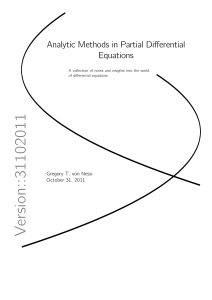 vonNessiGT AnalyticMethodsInPartialDifferentialEquations