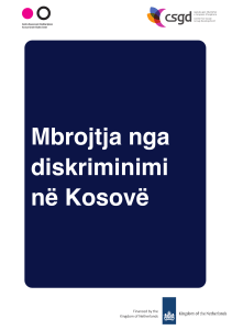 mbrojtja nga diskriminimi ne kosove
