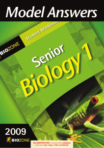 Senior Biology model Answers