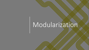 Modularization