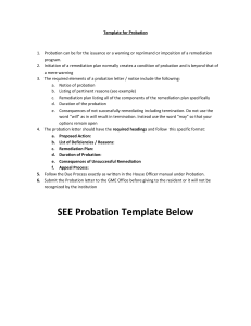 Probation template