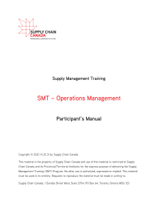 SMT - Participant's Manual - Operations Management 230206 204027