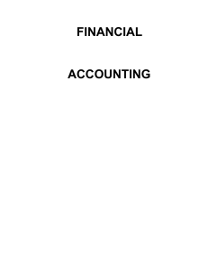 Financial Accounting Final Module