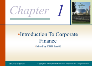 Corporate Finance Introduction: Key Concepts & Decisions