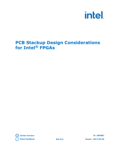 PCB Stackup Design for Intel FPGAs