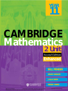 Cambridge Mathematics 2 Unit Advanced - Year 11 - Enhanced 2nd Edition - PDF Room