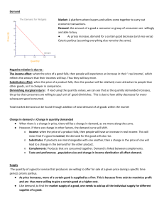 Revision Economics Notes all topics 50 pagees