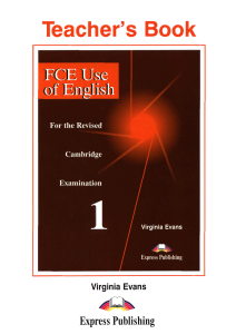 Evans, V. FCE Use Of English 1 TB
