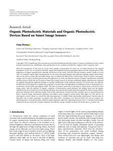 Organic Photoelectric Materials and Organic Photoe