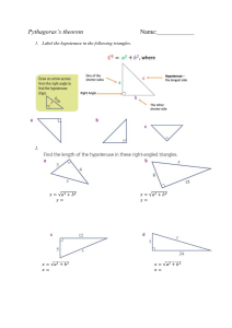 Pythagoras’s theorem