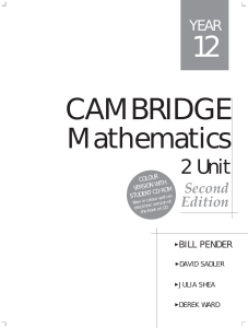 Cambridge 2U Maths12