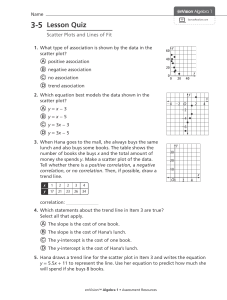 algebra pearson lesson quiz