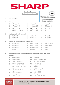 Worksheet-2-Integers-Revision