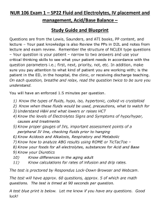 PCC NUR 106 Exam 1 Study Guide and Blueprint