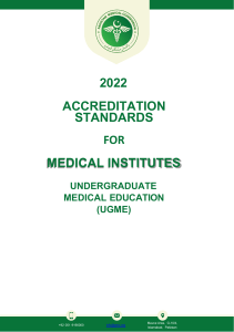 2022 Accreditation Standards for Medical Institutes