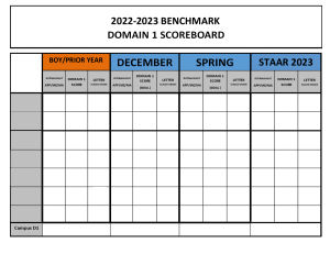 Blank Domain 1 Scoreboard