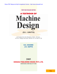 Machine Design (RS Khurmi)