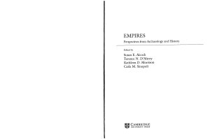 Susan E. Alcock, Terence N. D'Altroy, Kathleen D. Morrison, Carla M. Sinopoli - Empires  Perspectives from Archaeology and History-Cambridge University Press (2001)