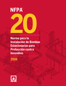 NFPA 20 2016 ESPAÑOL