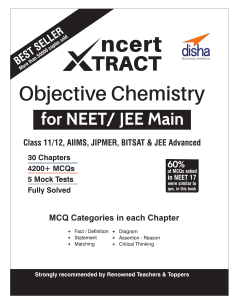 NCERT Xtract - Objective Chemisry by disha