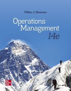 Operations Management 14e