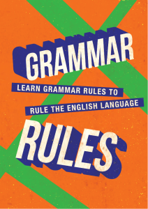 Grammar Rules   Speak Good English Movement