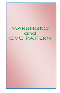 Reading Material MARUNGKO Approach Edited