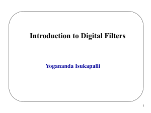 P9 Intro Digital Filters