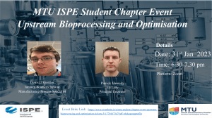 MTU ISPE Student Chapter Online Event Flyer
