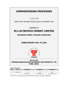 Boiler Commissioning Procedure