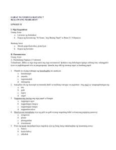 Grade 7 Teacher's Guide: Week 11, Second Quarter