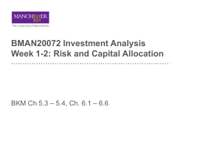 BMAN20072 Week1-2 Risk and Capital Allocation 2022
