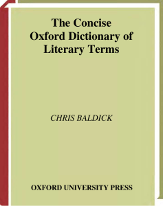 The Concise Oxford Dictionary of Literar
