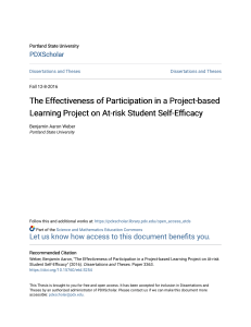 The Effectiveness of Participation in a Project-based Learning Pr
