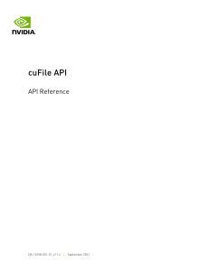 cuFile API