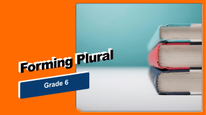 forming plural