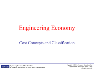 Cost Concepts & Classification