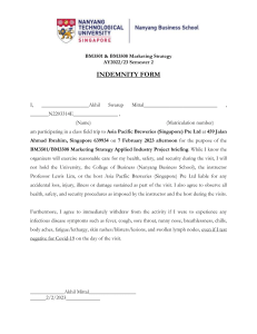 Indemnity Form for Field Trip to Asia Pacific Breweries(1)