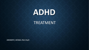 The Treatment of ADHD