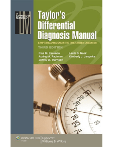 Taylor’s Differential Diagnosis Manual  Symptoms and Signs in the Time-Limited Encounter ( PDFD