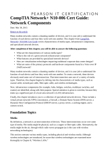 CompTIA Network+ N10-006 Cert Guide -  Network Components