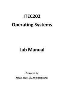 Operating Systems Lab Manual