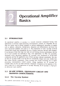 CH2 - Operational Amplifier Basics